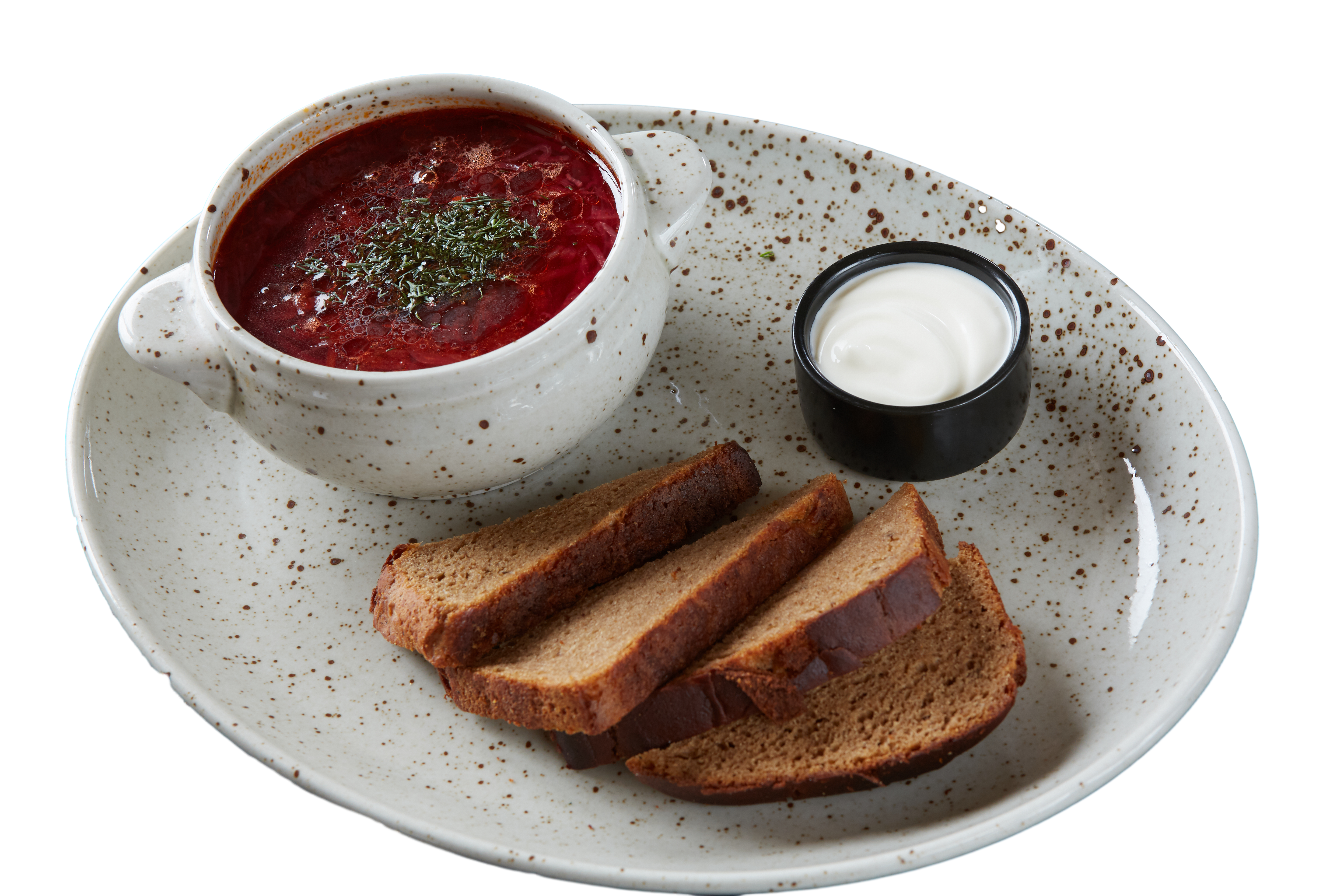 Borscht with bread